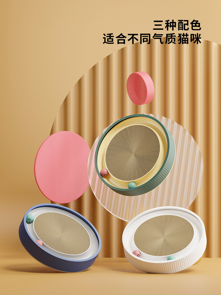 Cat claw board Cat litter grinding claw board plate nest non-shavings wear resistant integrated corrugated paper pet toy cat supplies Item Picture