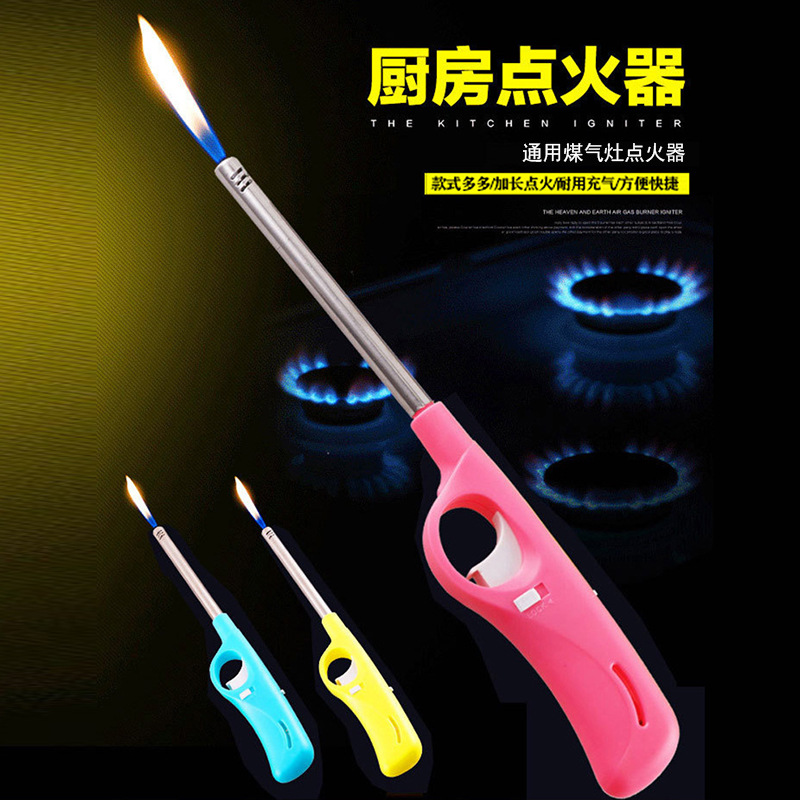 Ignition Electronic Igniter Gas Stove Natural Gas Household Kitchen Extended Durable Long Nose Lighter Open Flame details Picture