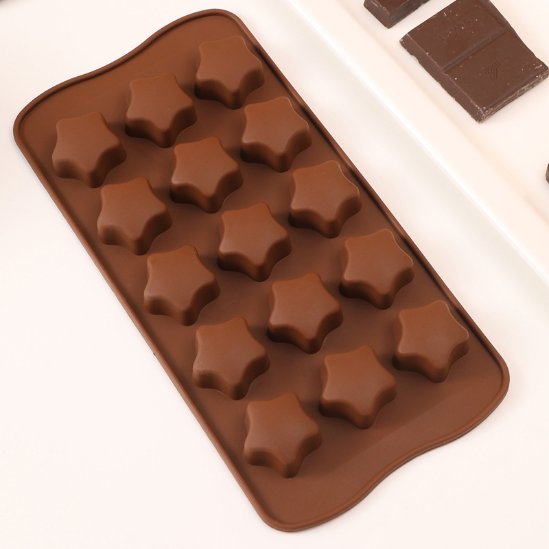 爱心模具 心形手工巧克力迷你QQ糖果DIY烘焙蛋糕装饰滴胶工具硅胶图