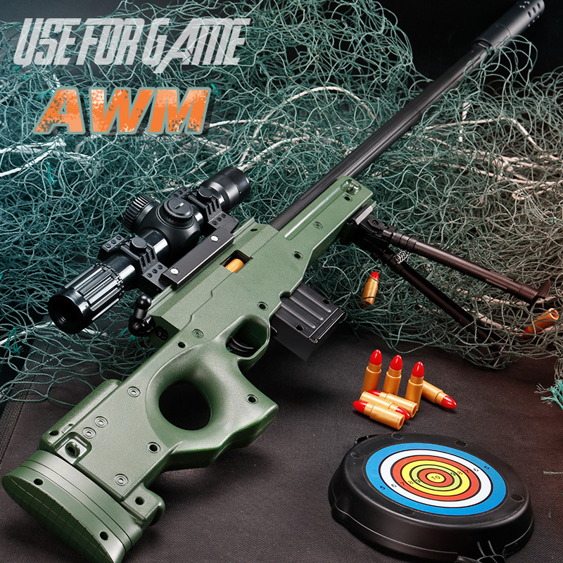 Awm 98K M416 Manual down feed Shell throwing soft shell toy gun boys and children's toy generation Specification drawing