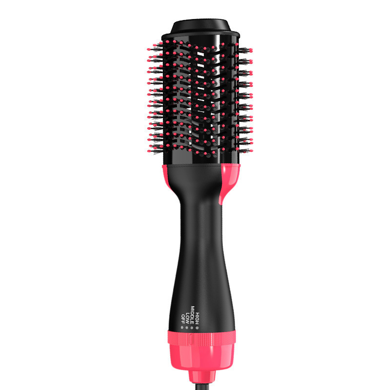 Four-in-one hot air comb manufacturers spot Amazon cross-border two-in-one multi-functional negative ion roll straight hair hair comb Item Picture