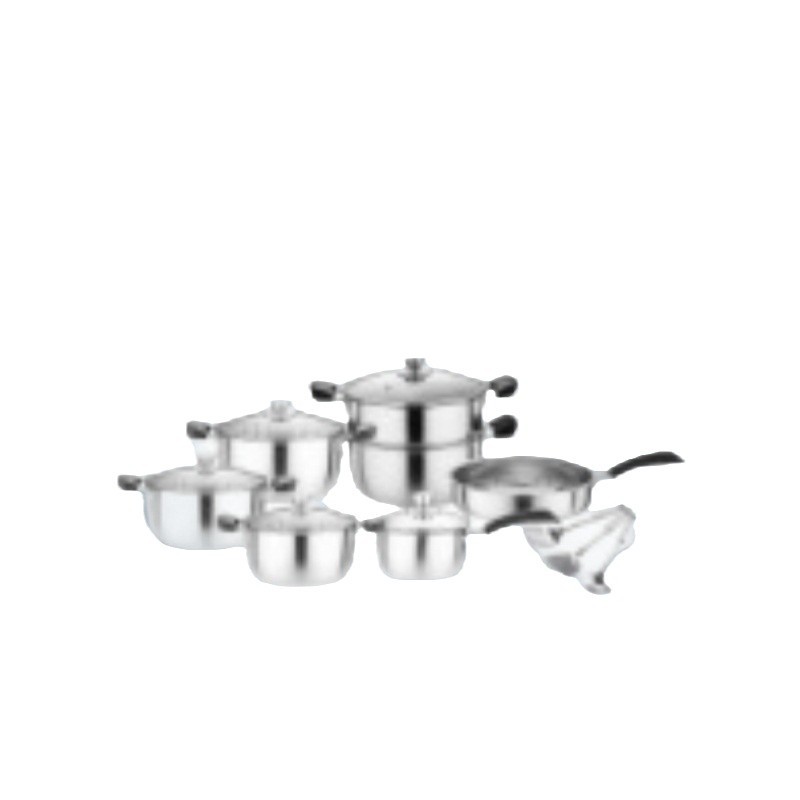 Chaozhou Hufa Cross-border Stainless Steel Kitchen Household Amazon best-selling source cookware set combination heating stove Item Picture
