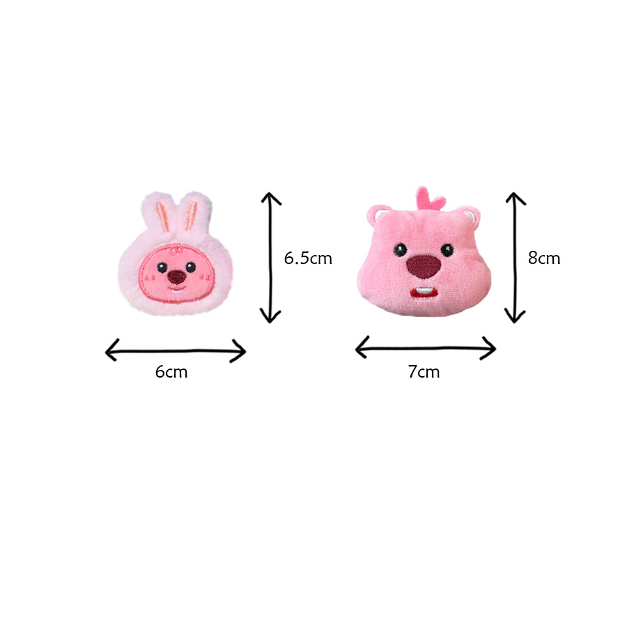 Cute Plush Little Beaver Doll Diy Hair Accessories Rabbit Ear Loubie Brooch Bag Shoe Socks Decorative Accessories Item Picture