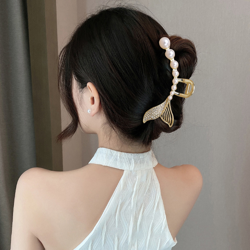 Metal Grab Clip Large Hair More Hair Clip One Yuan Batch Of Goods Stall Korean Fashion Pan Hair Card Batch Stall Sale Specification drawing