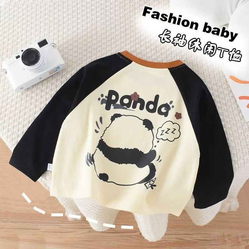 男童纯棉长袖T恤新款春秋儿童宝宝休闲百搭卡通打底衫中小童上衣