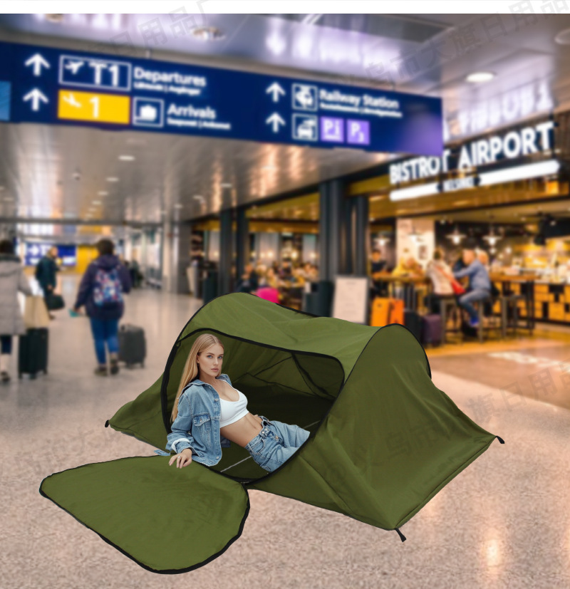 Student outdoor mosquito net travel without installation, portable double-door, adjustable mosquito-proof net, light-blocking backpack tent pic 24