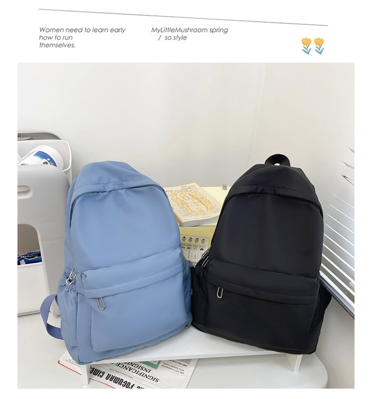 书包女日系初中生大容量学院风背包简约休闲户外双肩包高中书包女详情47
