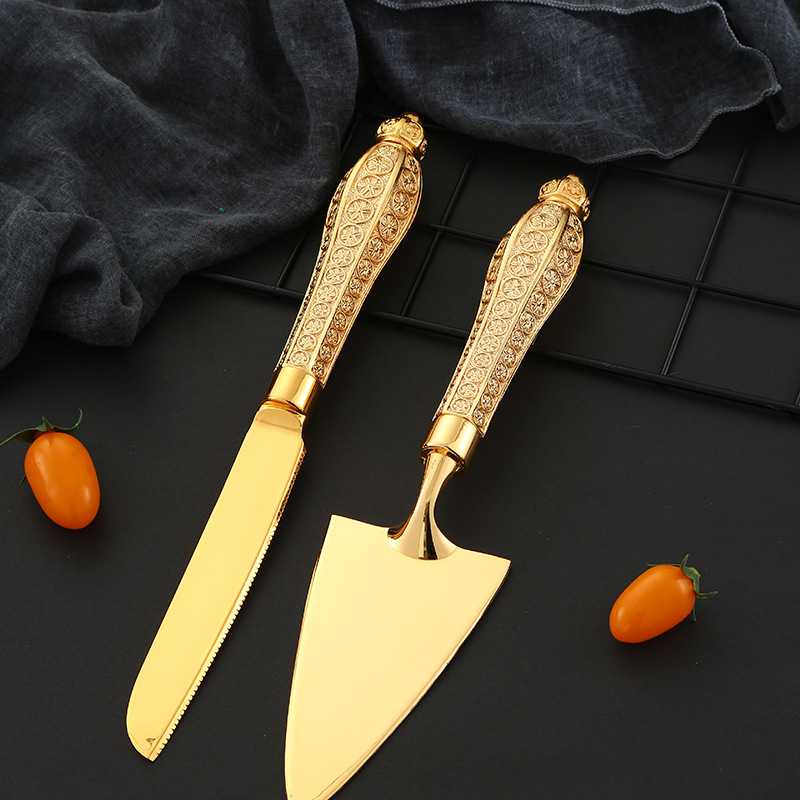 European Knife And Fork Tableware High Appearance Level Home Restaurant Western Food Cake Pizza Baking Tools Western Knife And Shovel Combination