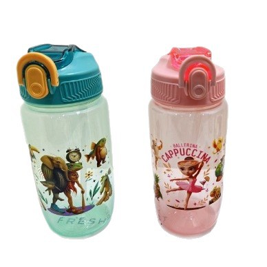 Wholesale of overseas best-selling Shan Hai Jing series water cups, children's water cups, straws for direct drinking, and student hand-held space cups Item Picture