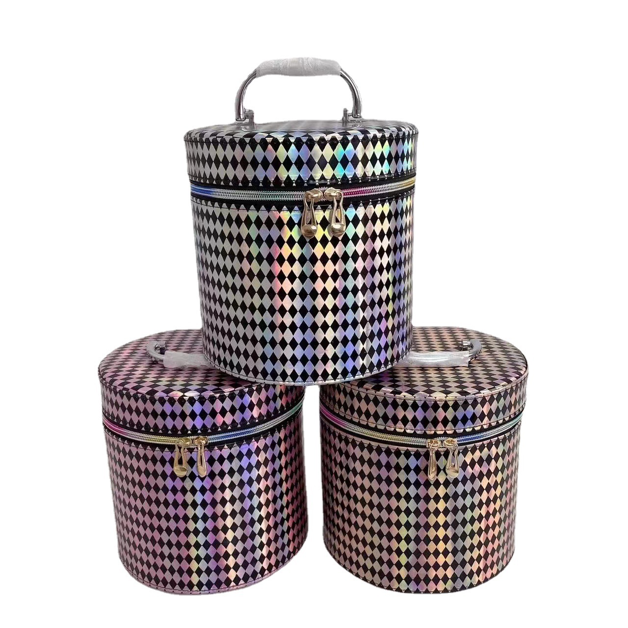 化妆包时尚扎白底实物图