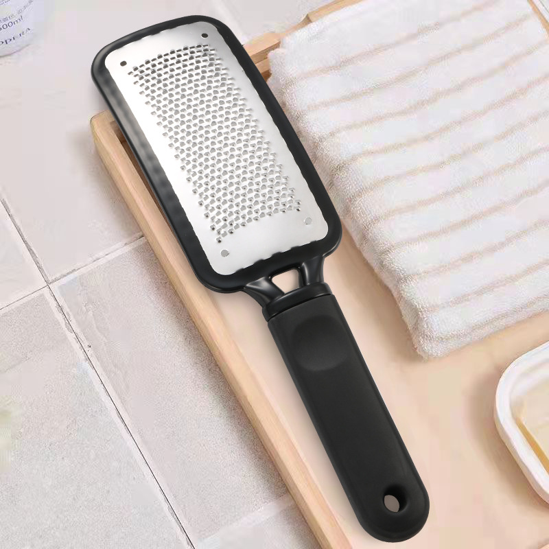 shanilak black stainless steel silicone large foot planks, exfoliating tools, pedicure blades, foot scrubs, foot rubbing boards, foot exfoliating sets, foot scrubs, exfoliating Specification image