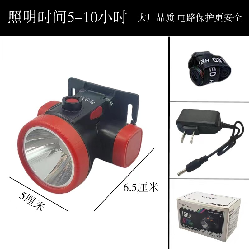 头灯、头戴式电筒实物图
