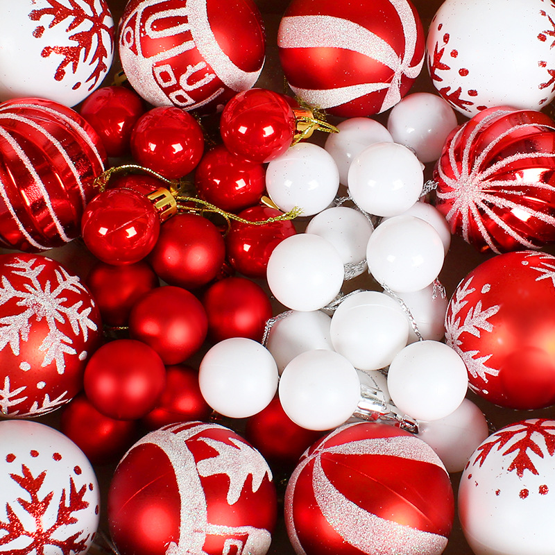 圣诞节装饰彩球礼盒套装创意彩绘圣诞球派对圣诞树吊球挂件详情图3