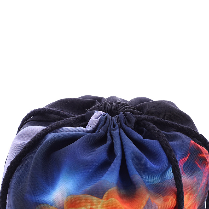 Manufacturers Direct Selling Polyester Cotton Black Football Canvas Bag Bundle Pocket Storage Bag Item Picture