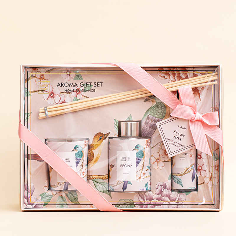 香薰蜡烛套装伴手礼女伴娘结婚婚礼送宾客香薰喷雾香水回礼感礼盒