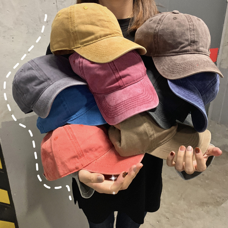 Baseball Caps Sun Hats Summer Cap 鸭舌帽 水洗棉 棒球帽子男女