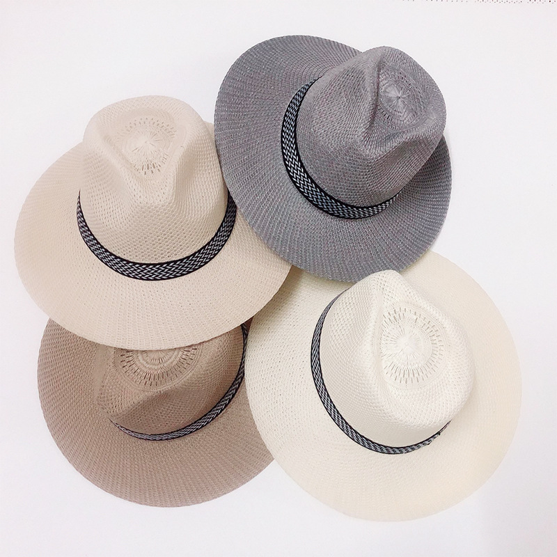 Straw Hat Men's Sun Protection Hat Summer Middle-Aged And Elderly Hat Summer Outdoor Travel Top Hat Big Rim Fishing Hat Application Scenario