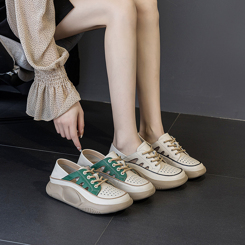 女式休闲单鞋实物图