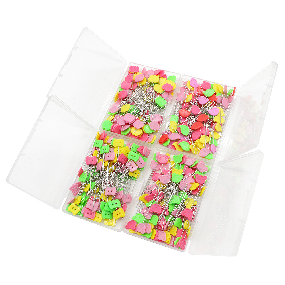 Amazon 14mm flat box patterned pins in multiple color series for home decoration, wholesale from the manufacturer Specification image