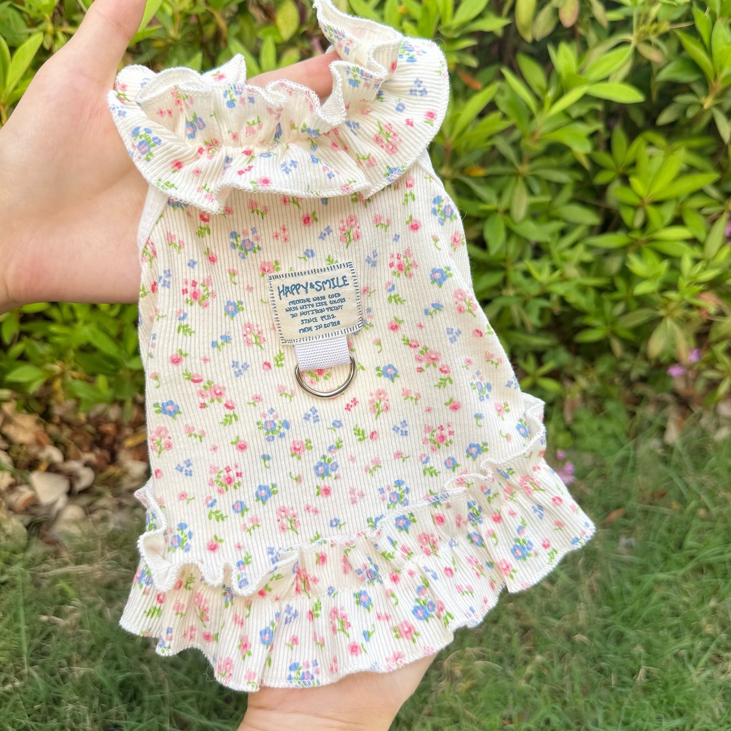 狗狗猫咪衣服宠物服装春夏季碎花裙清新可爱公主裙比熊薄款透气