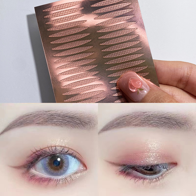 Factory direct double eyelid adhesive rose gold non-cutting invisible adhesive transparent tape protective film glue-free single side Specification drawing
