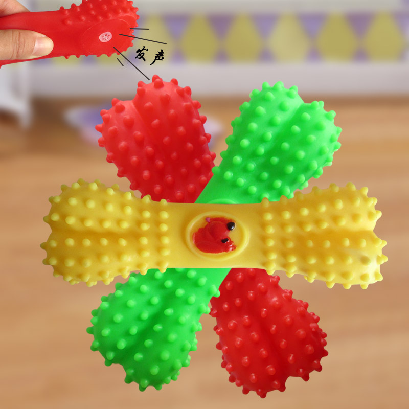Manufacturers wholesale bone-chilling pet glue toys dog voice training grinding teeth cleaning toys bone-chilling head