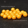 Wholesale of yellow crystal cinnabar round beads, transparent cinnabar loose beads, DIY jewelry beads Specification image