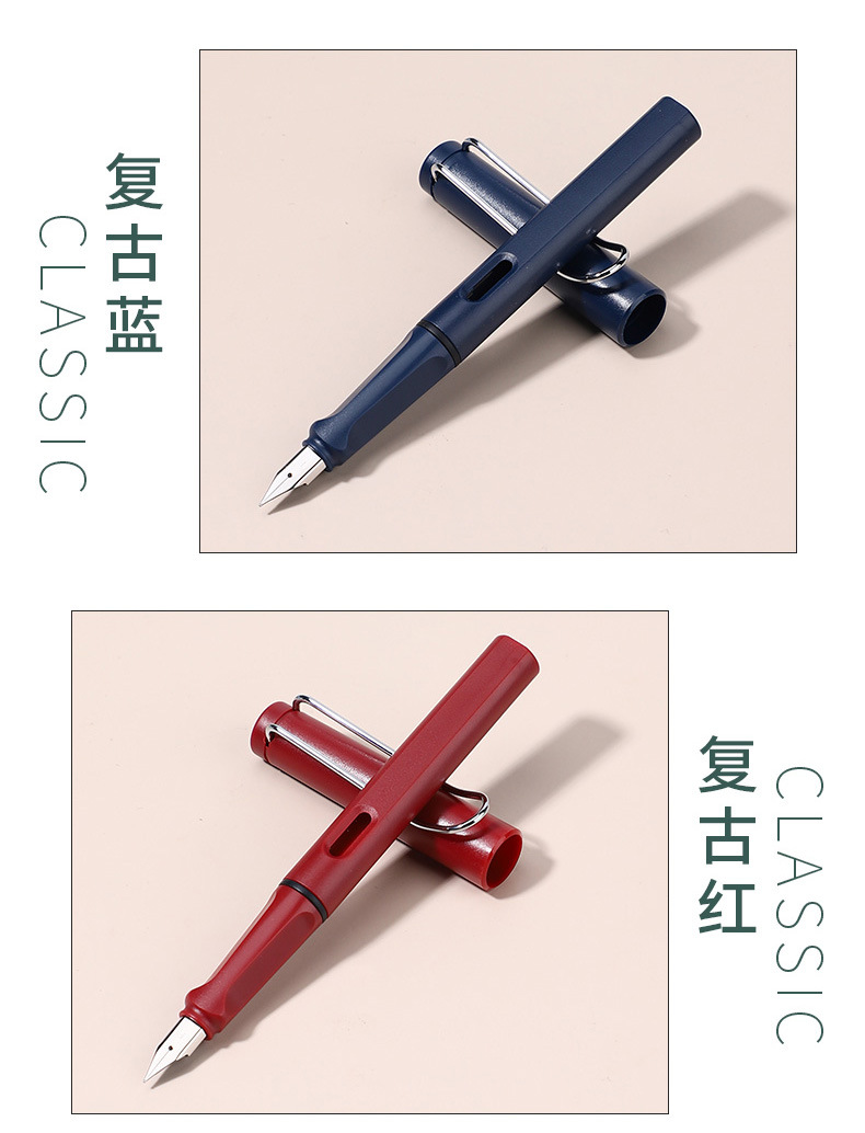 Wholesale of German-style ink cartridges and fountain pens for primary school students, the same popular pens as those for student stationery pic 16