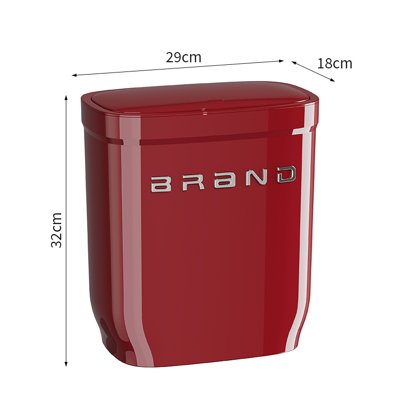 垃圾桶高级感轻奢家用卫生间厨房客厅带盖大容量免弯腰壁挂收纳桶详情14