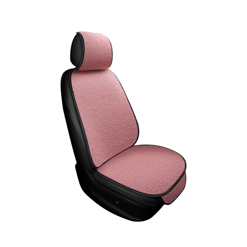 Winter plush car cushion with warm single thickened three-piece seat cushion winter teddy plush car cushion wholesale Item Picture