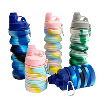 Silicone collapsible cup retractable water cup