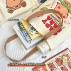 Capibara tutorial bag, cute Capybara student canvas bag, girlish heart hand-held bag, shoulder bag, stationery storage bag Application Scenario