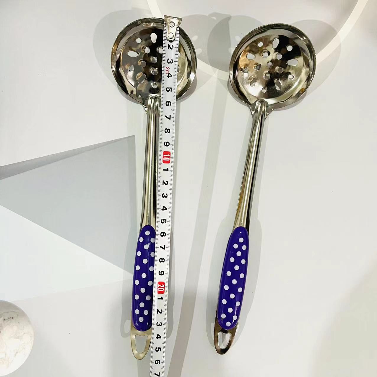 【 Zone 2-10 】 Full Sky Star strainer 10/ bundle 1500/ piece Full Sky Star strainer metal spoon Household kitchen Long handle hot Pot Spoon Strainer spoon 1 yuan supply Item Picture
