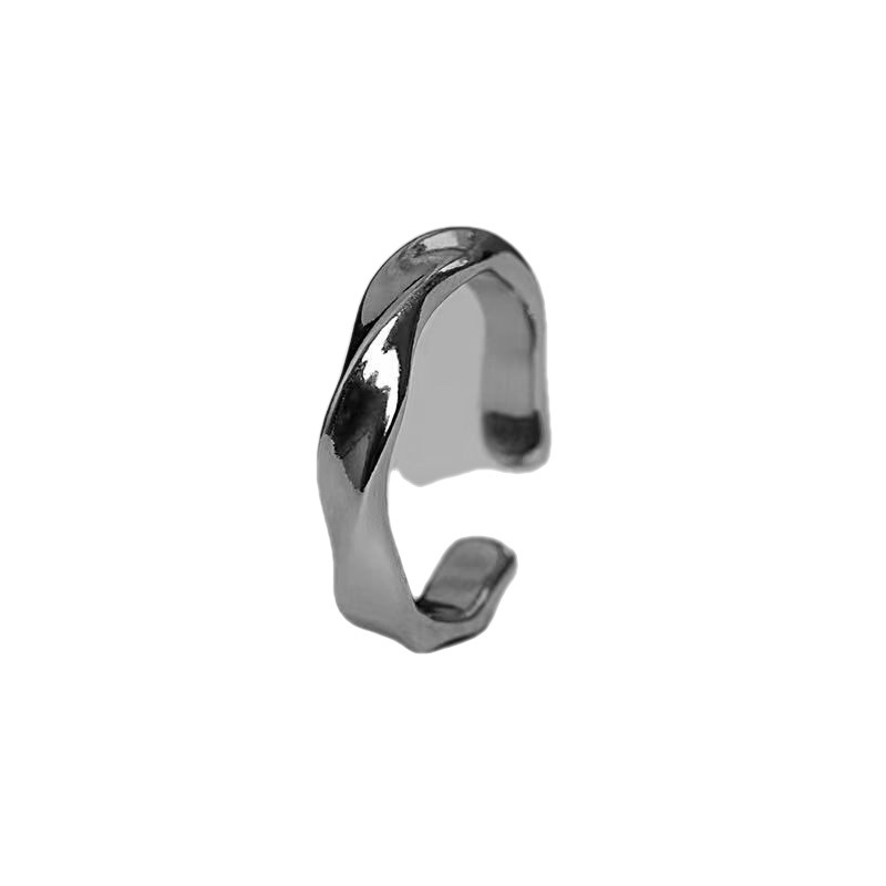 Mobius strip ring men's Instagram trendy and niche design open couple rings, index finger retro, light luxury and high-end feel Item Picture