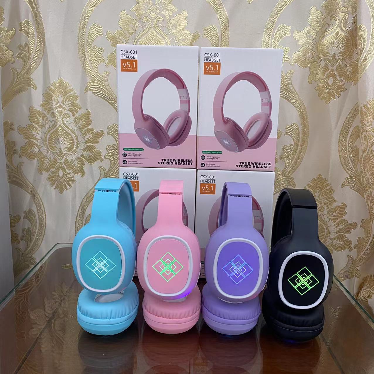 Nueva llegada crossover 001 auriculares inalámbricos emitentes bluetooth auriculares esports deportes tarjeta enchufable plegable fábrica suministro directo