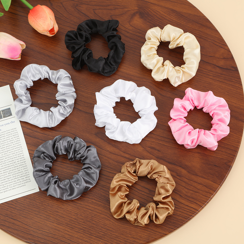 Simple and elegant large intestine hair band, ins style, fashionable and high-end feel, retro high elasticity, no damage to hair, large intestine hair band