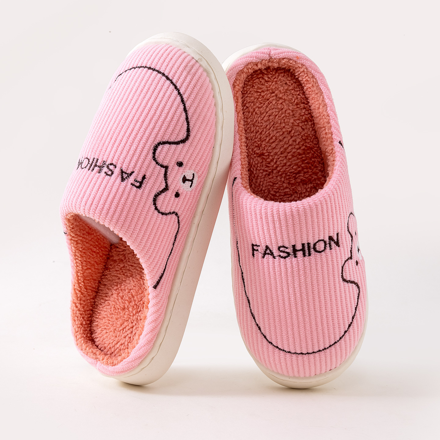 启达顺新款棉拖鞋 秋冬季家用室内家居情侣男女棉拖毛绒保暖拖