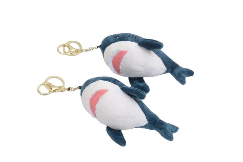 鲨鱼公仔钥匙扣挂件毛绒玩具卡通创意鲨鱼宝宝娃娃机公仔详情图4