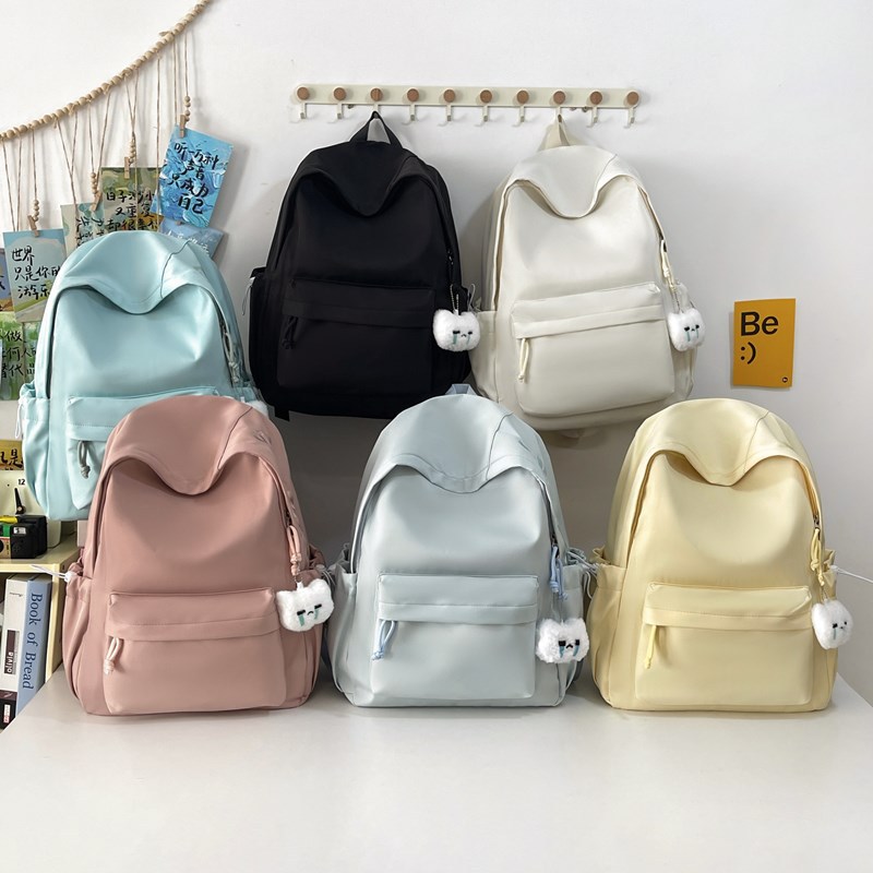 2026 New Style simple Backpack for Girls, large-capacity schoolbag for junior high school, senior high school and college students, campus commuting and travel backpack