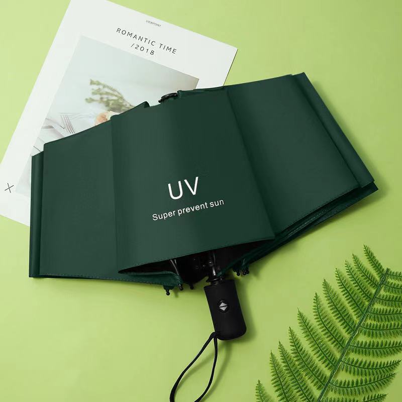 Umbrella Advertising Umbrella Printing Logo Three Fold Plus Thick Vinyl Automatic Sunblock Umbrella Rain And Sun Umbrella Folding Umbrella Specification drawing