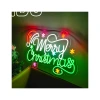 Christmas neon lights, Merry Christmas illuminated signboards, English letter decorative lights, festive atmosphere Item Picture