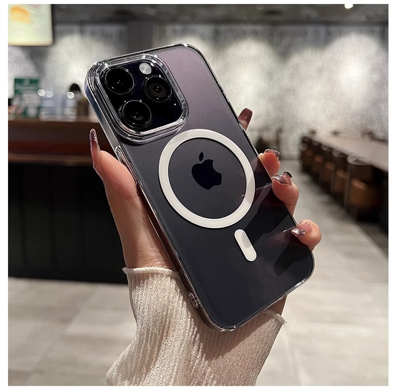 Magsafe shockproof transparent magnetic case is simple and practical. It is a drop-resistant phone case for iPhone 17 that is not prone to yellowing and has a large hole pic 51