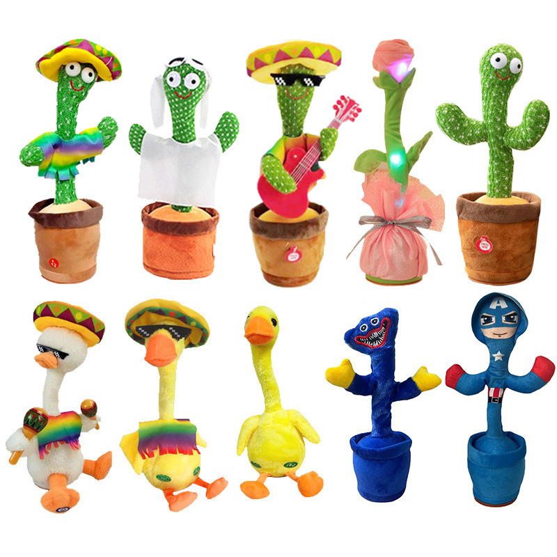 dancing cactus can talk, sing and dance electric stuffed animals