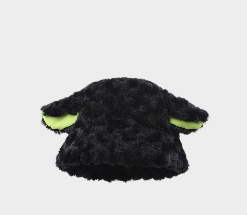 Cute Lamb Warm Plush Fisherman Hat Female Autumn And Winter Outing Day Sweet Soft Sister Age Reduction Hundred Sheep-Ear Basin Hat Specification drawing