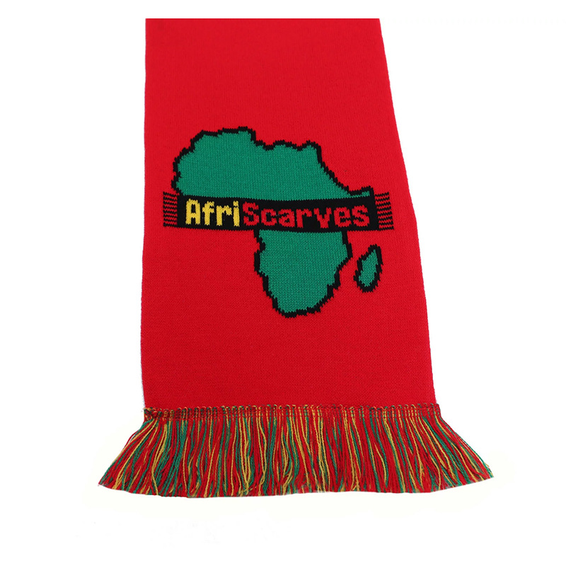 Customized acrylic and acrylic fan scarves for the 2026 World Cup Africa Cup fan supplies, fringed football scarves pic 14