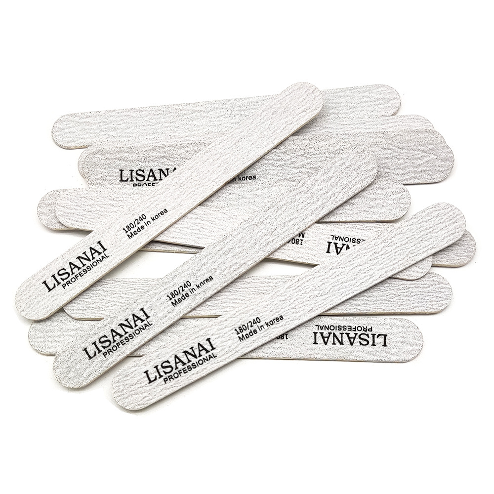 Short, straight wood veneer file, sandpaper, nail shaping, dust and sand, professional manicure 12.7, nail grinding and sanding shanilak details Picture