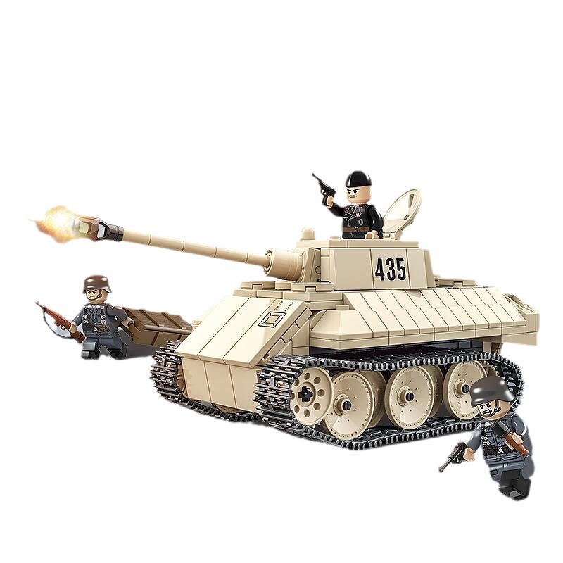 兼容乐高二战坦克模型拼装军事系列男孩玩具积木摆件礼盒跨境专供乐高详情图5