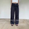 CZ ZHANG Summer Korean urban Sweet Cool Bow tie waist-cinching wide-leg floor-length casual pants for women, B21947 Application Scenario