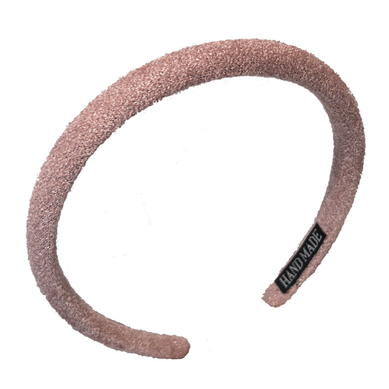 Hair Band Autumn And Winter Small Fragrance Bright Silk Hair Card French Simple Narrow Edge Temperament Pressure Hair Out Face Headband Item Picture