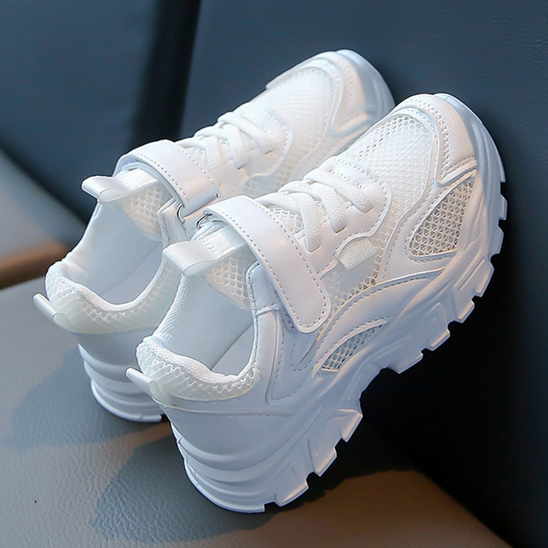 2024 Summer New Boys Light Daddy Shoes Children Fashion Soft Sole White Shoes Girls Casual Sports Shoes Tide B11 Specification drawing